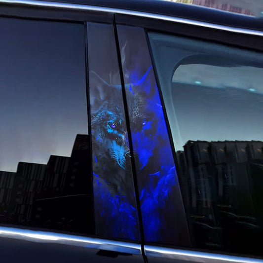 Autocollants de voiture Loup