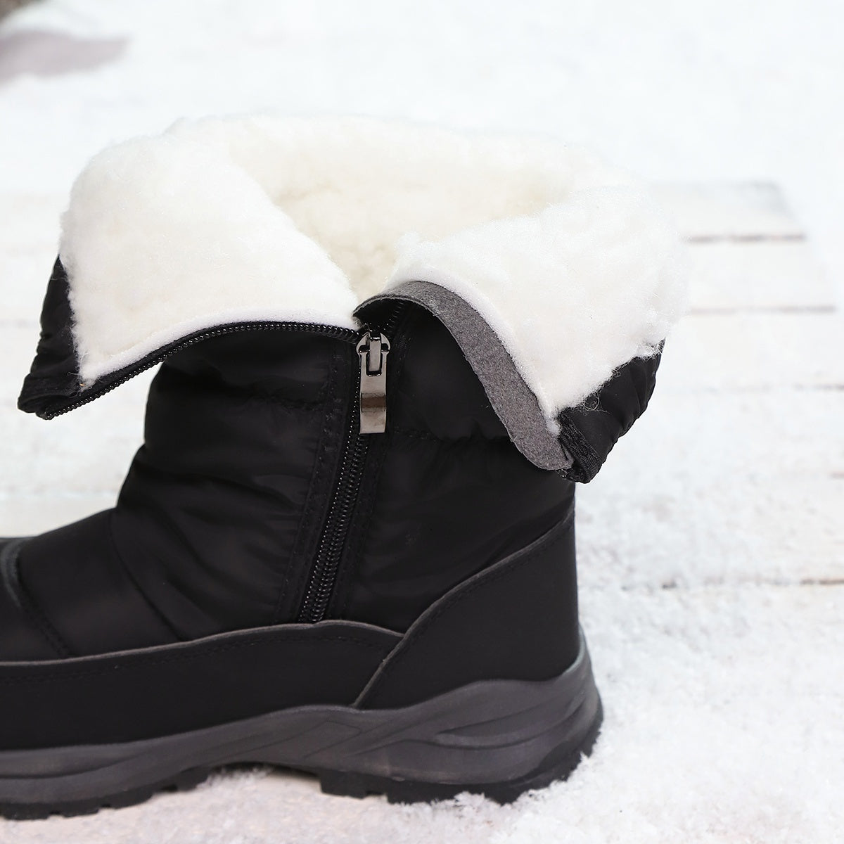 🔥Dernier Jour de Promotion 50% de Réduction - Bottes de Neige Mi-Mollet Hiver Femme de Haute Qualité