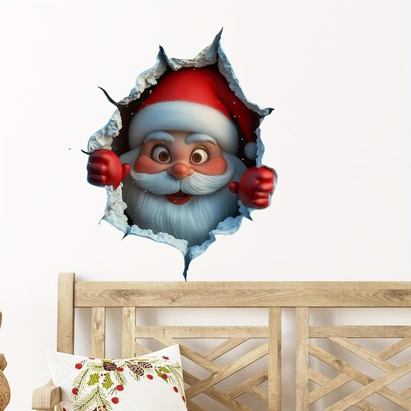 🎄🔥2D Weihnachten Kreativer Wandaufkleber