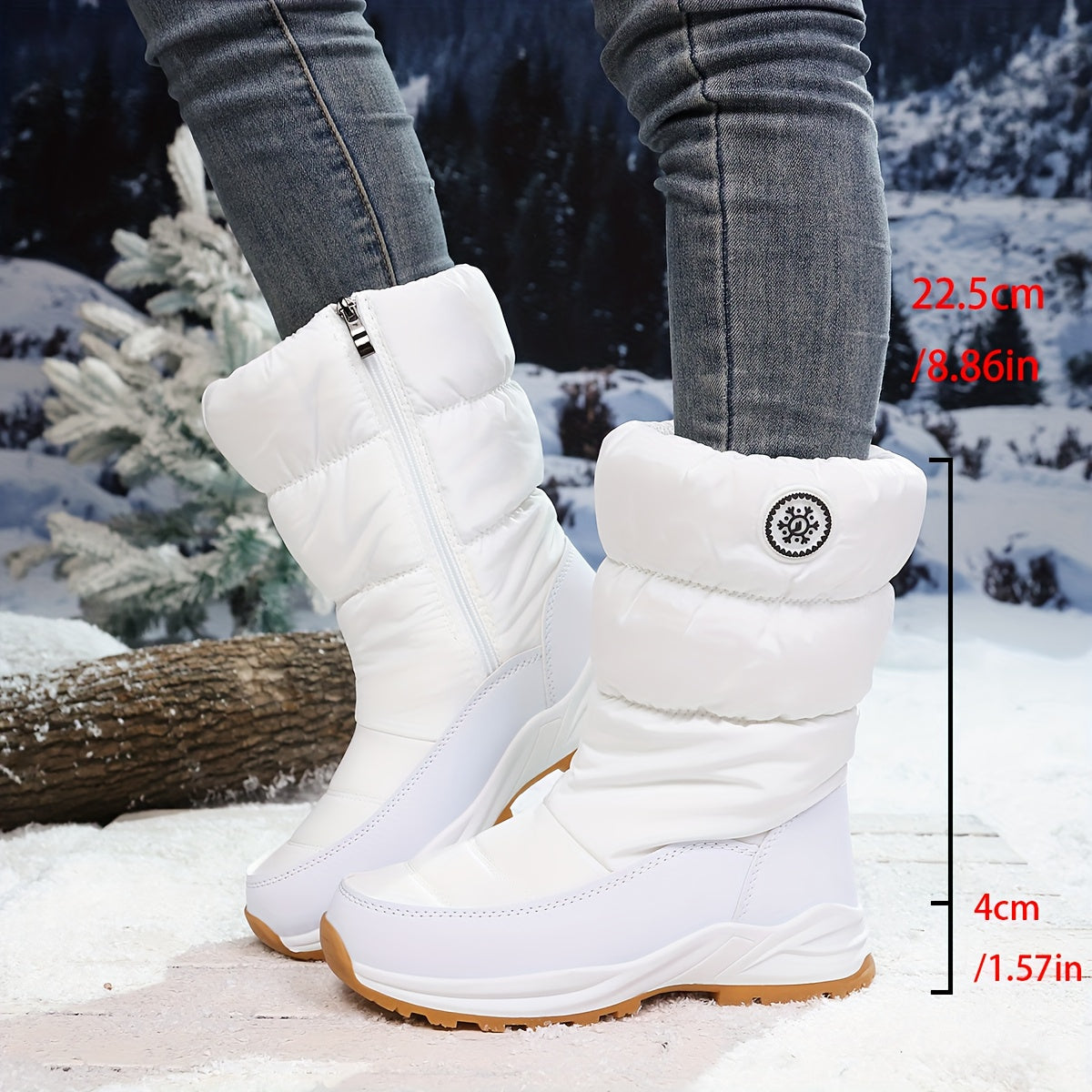 🔥Dernier Jour de Promotion 50% de Réduction - Bottes de Neige Mi-Mollet Hiver Femme de Haute Qualité