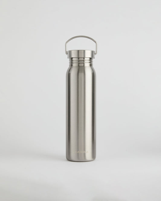 Stainless Steel 750ml Water Bottle - Silver