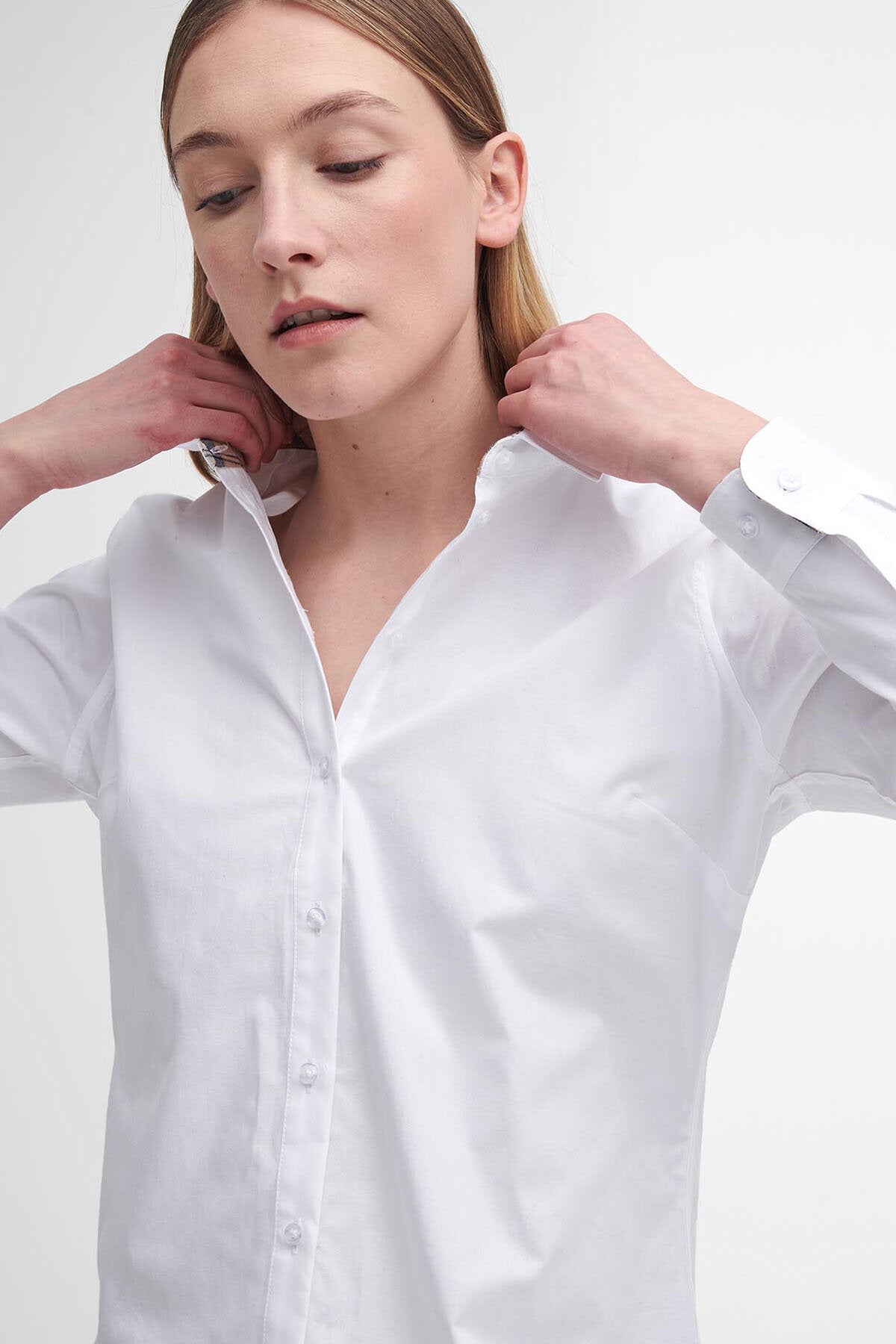 Derwent Shirt - WHITE/HESSIAN TARTAN