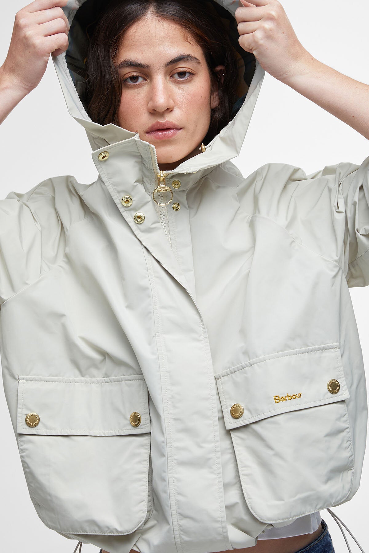 Mae Showerproof Jacket - STONE/ANCIENT TARTAN