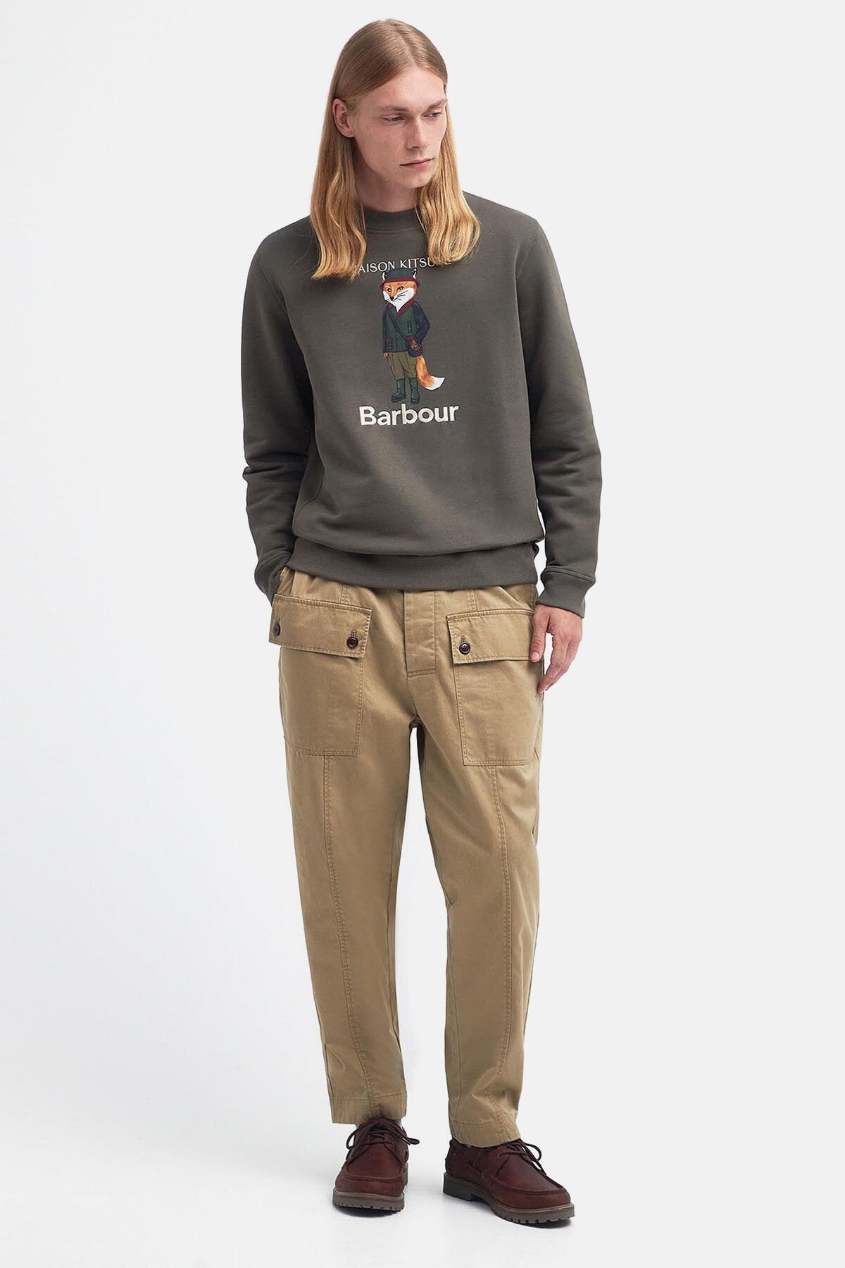 Beaufort Fox Sweatshirt - UNIFORM GREEN