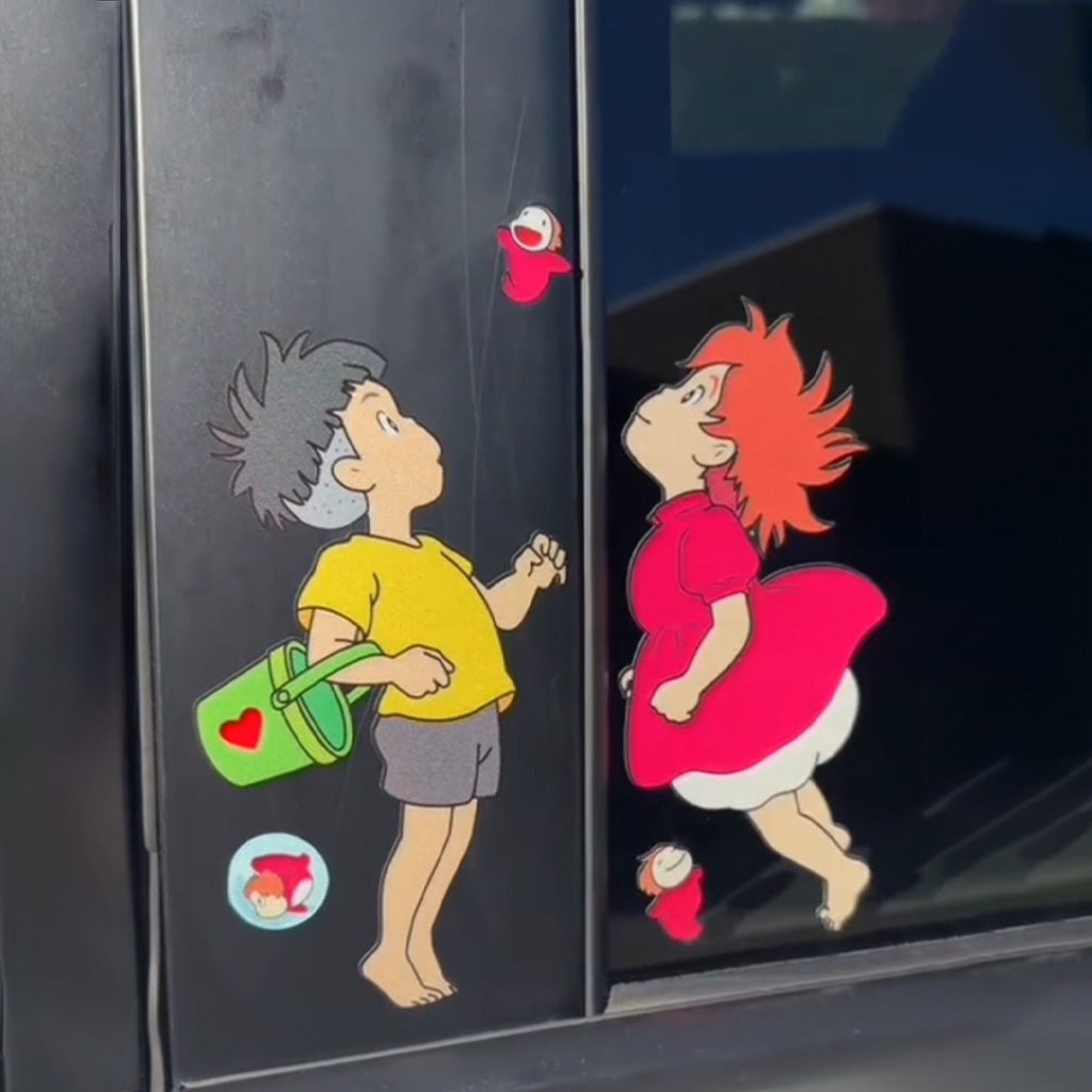 Autocollant voiture Sosuke&Ponyo