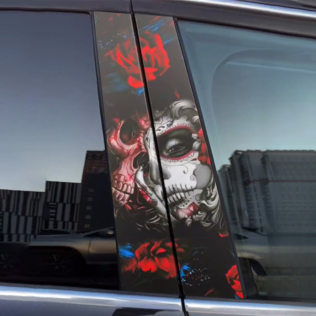 Autocollants de voiture Tête de mort en sucre