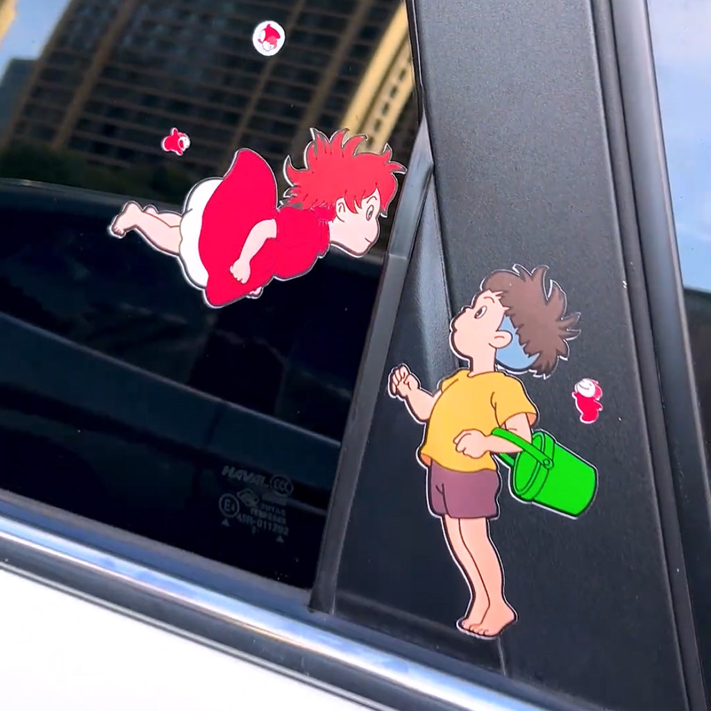 Autocollant voiture Sosuke&Ponyo