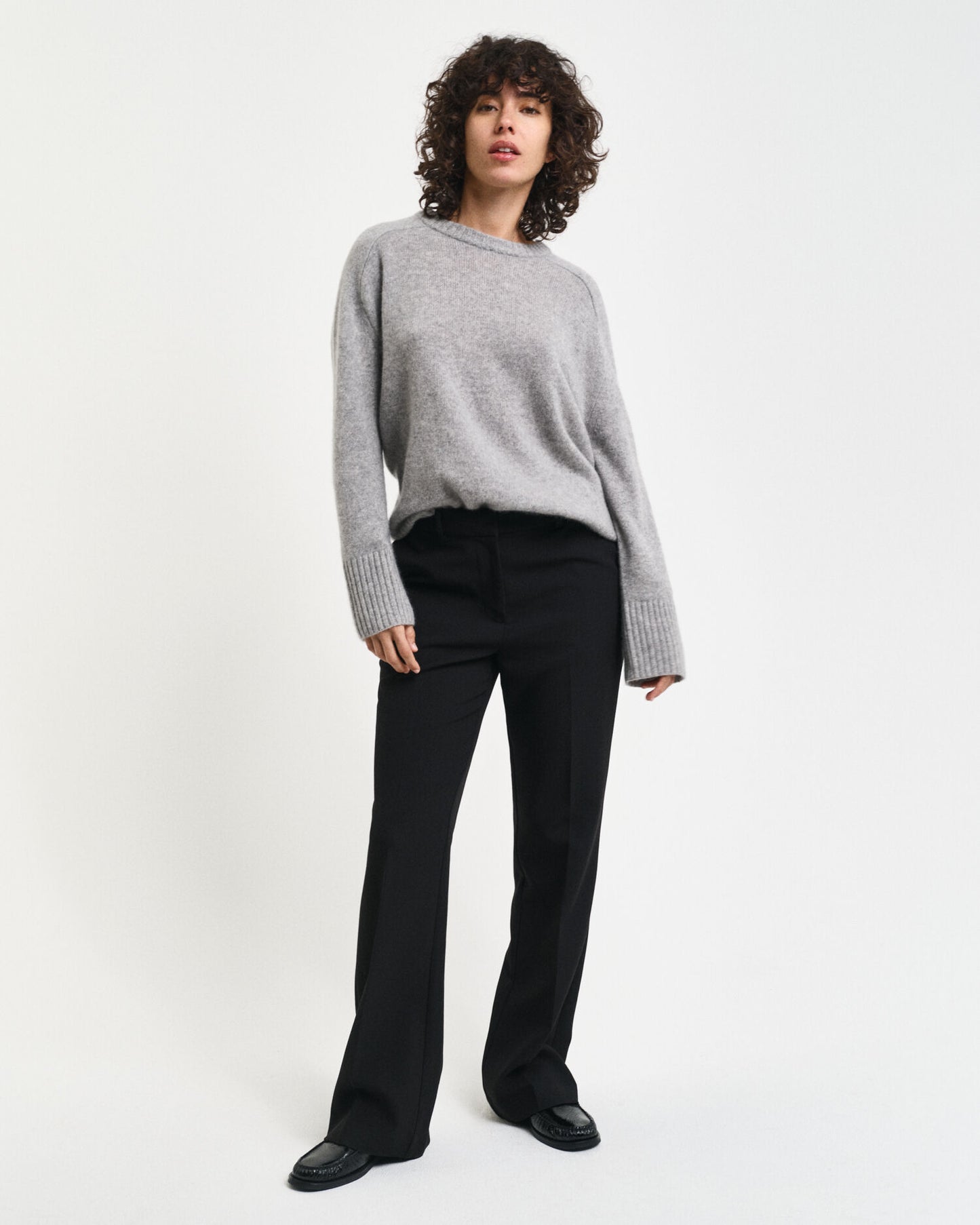 Slim Fit Flared Slacks