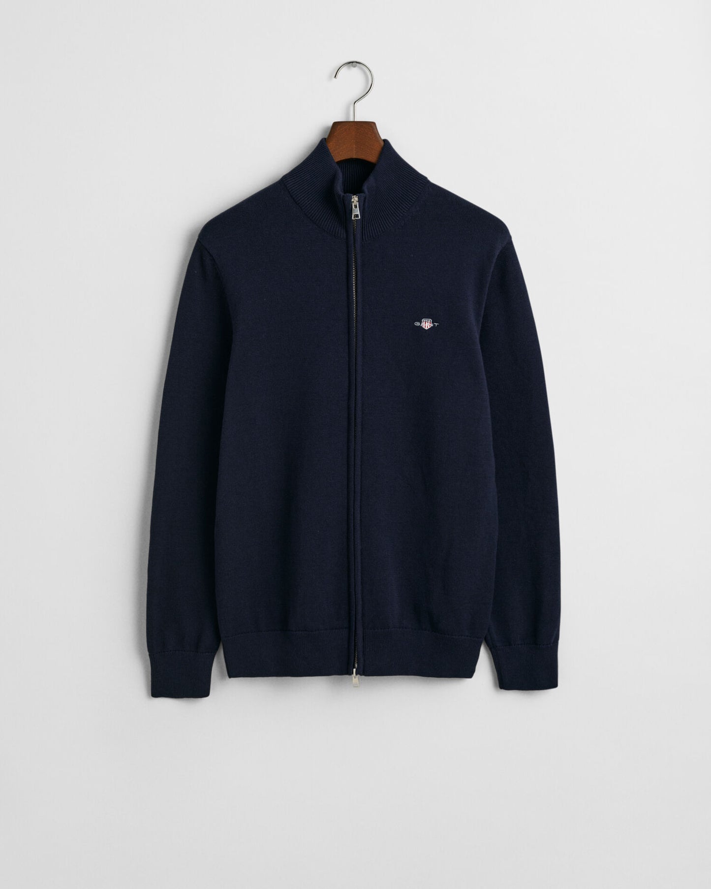Casual Cotton Zip Cardigan