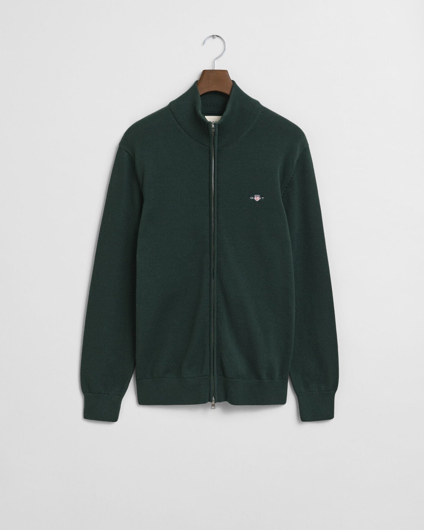 Casual Cotton Zip Cardigan