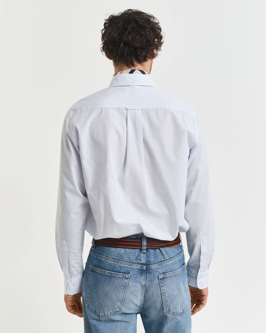 Regular Fit Classic Banker Stripe Poplin Shirt