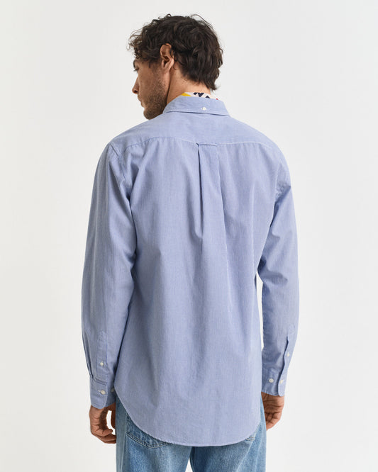 Regular Fit Classic Banker Stripe Poplin Shirt