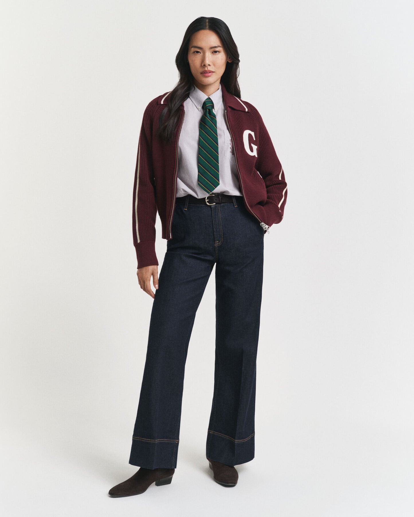 Varsity Zip Cardigan