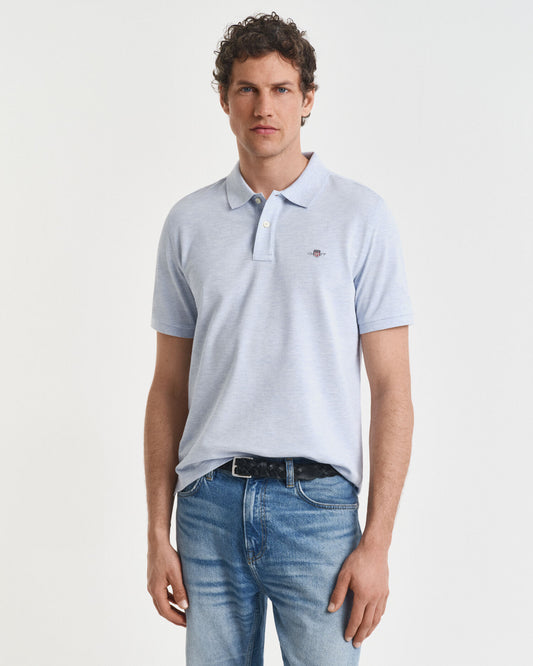 Regular Fit Shield Pique Polo Shirt