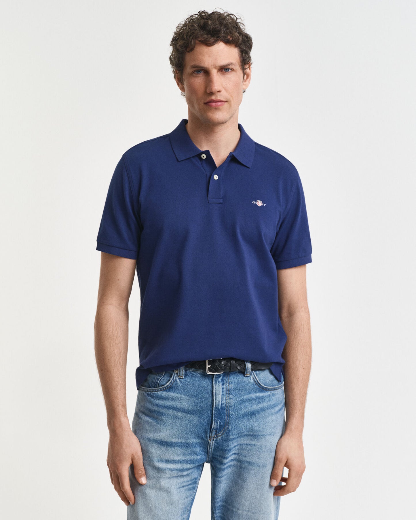 Regular Fit Shield Pique Polo Shirt