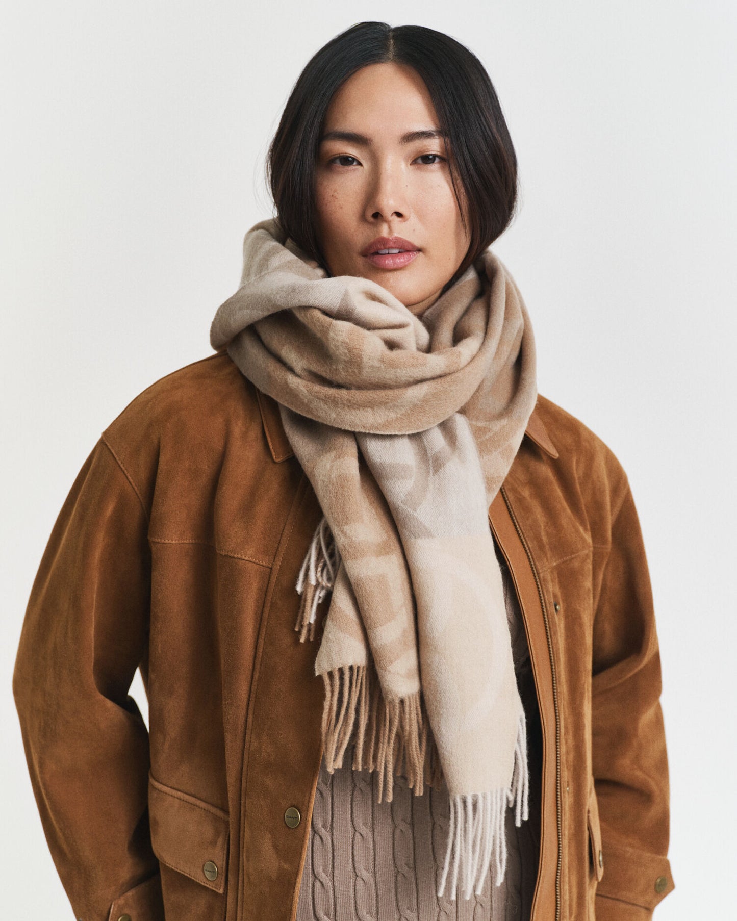 Monogram Wool Scarf
