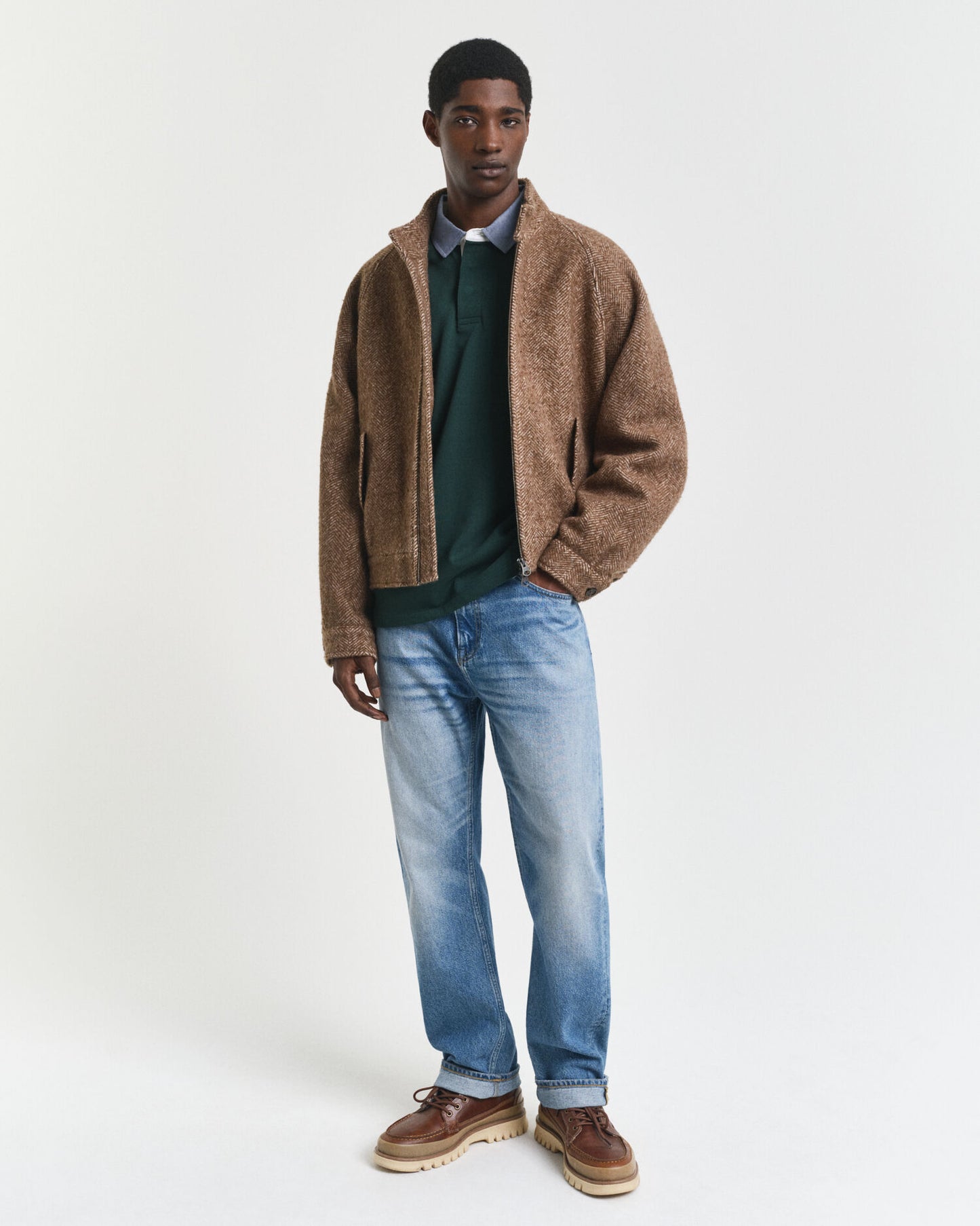 Chambray Collar Heavy Rugger