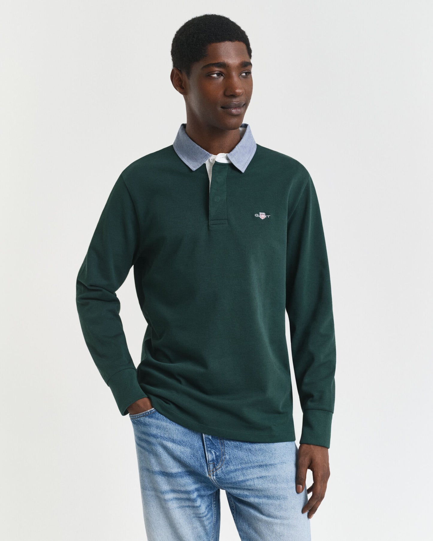 Chambray Collar Heavy Rugger